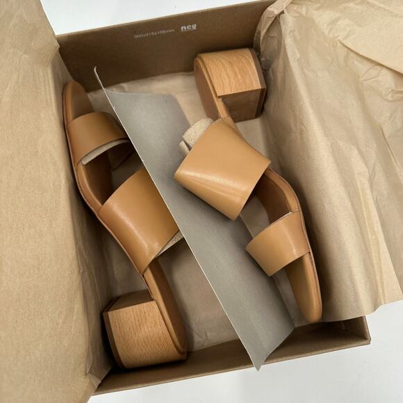 MADEWELL New in Box Keira Mule Sandal in Vintage Beige Leather // 12 - Picture 9 of 13